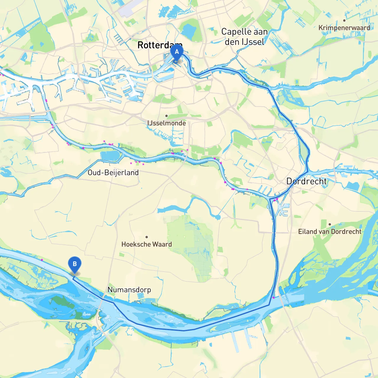 Rotterdam to Zuid Beijerland