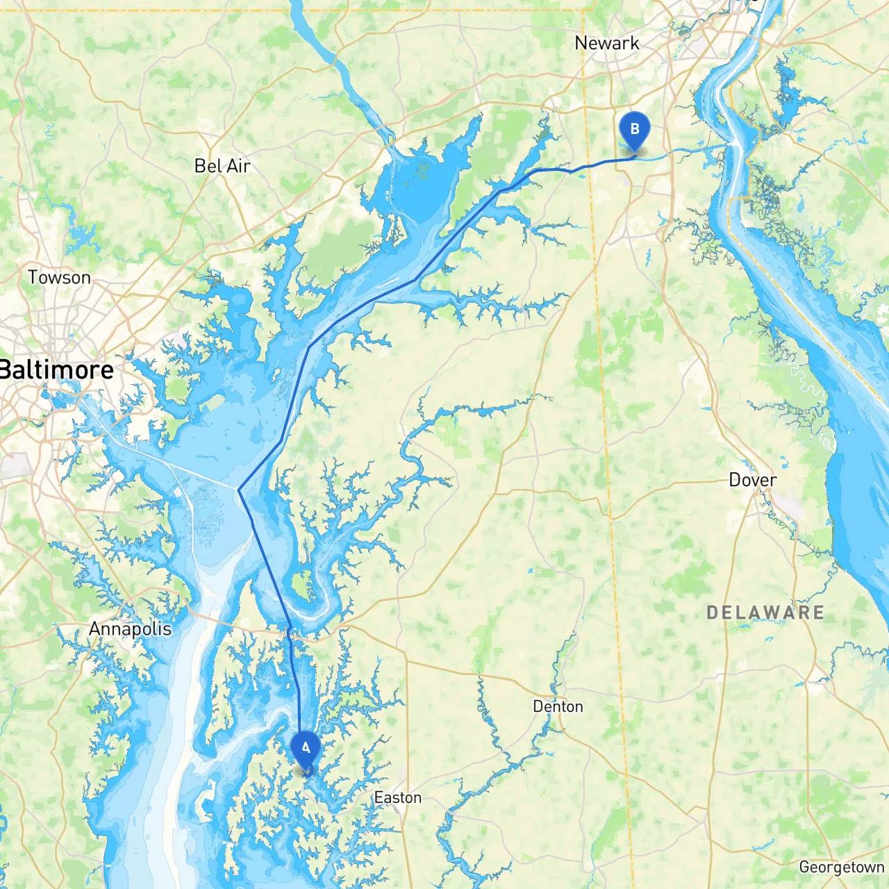 Saint Michaels to Bear