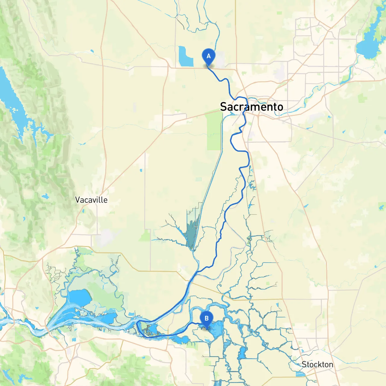 Sacramento to Bethel Island