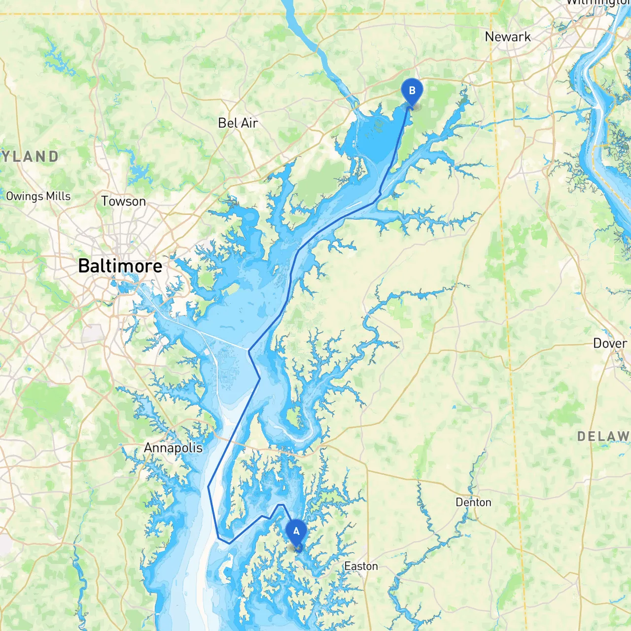 Saint Michaels to North East