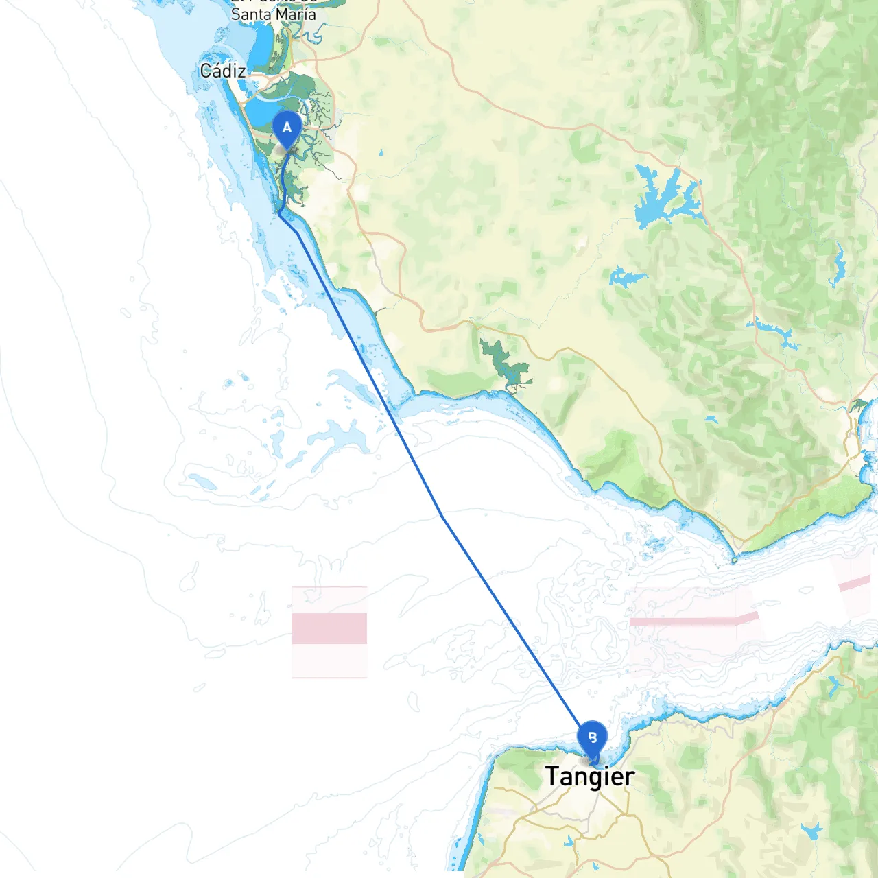San Fernando to Tangier