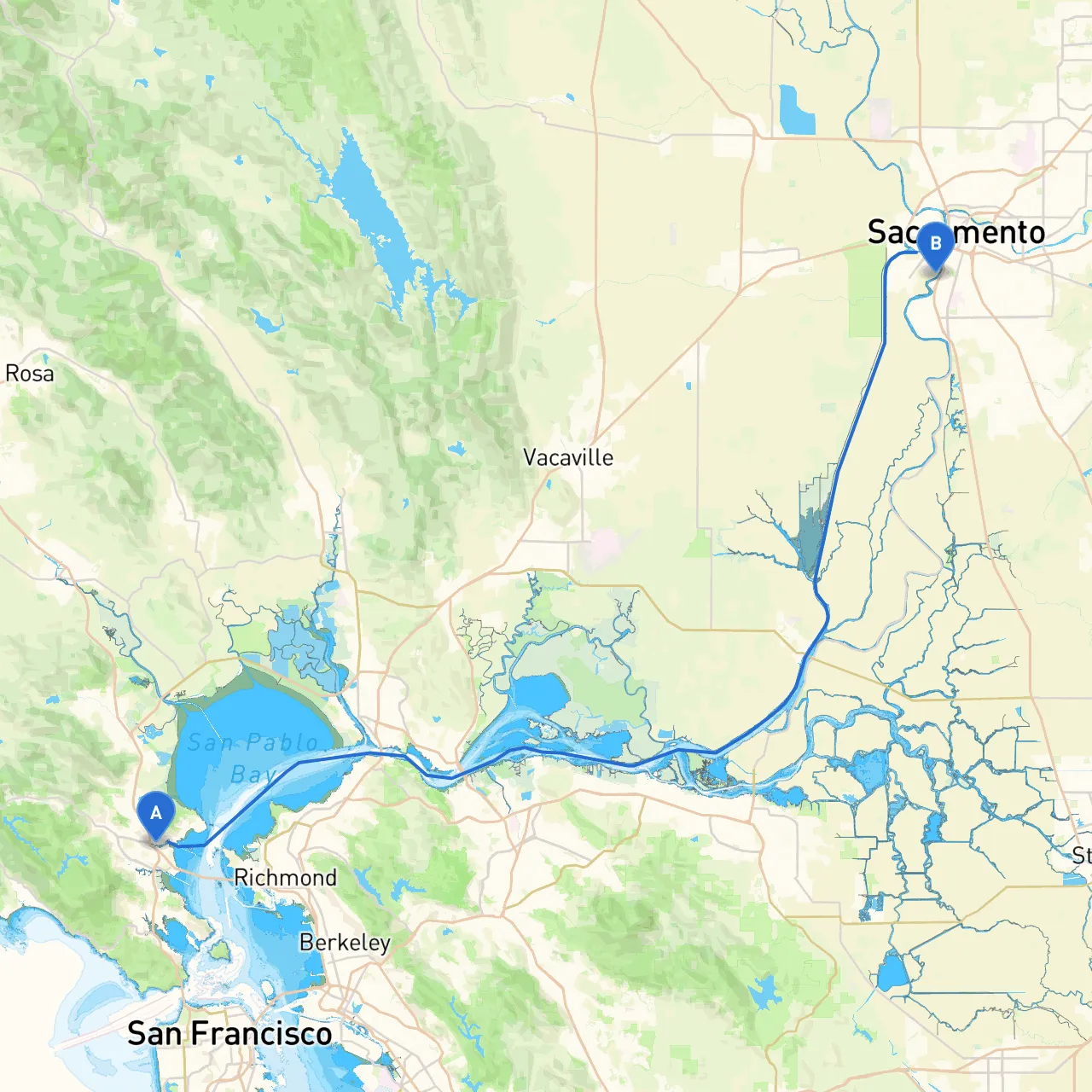 San Rafael to West Sacramento