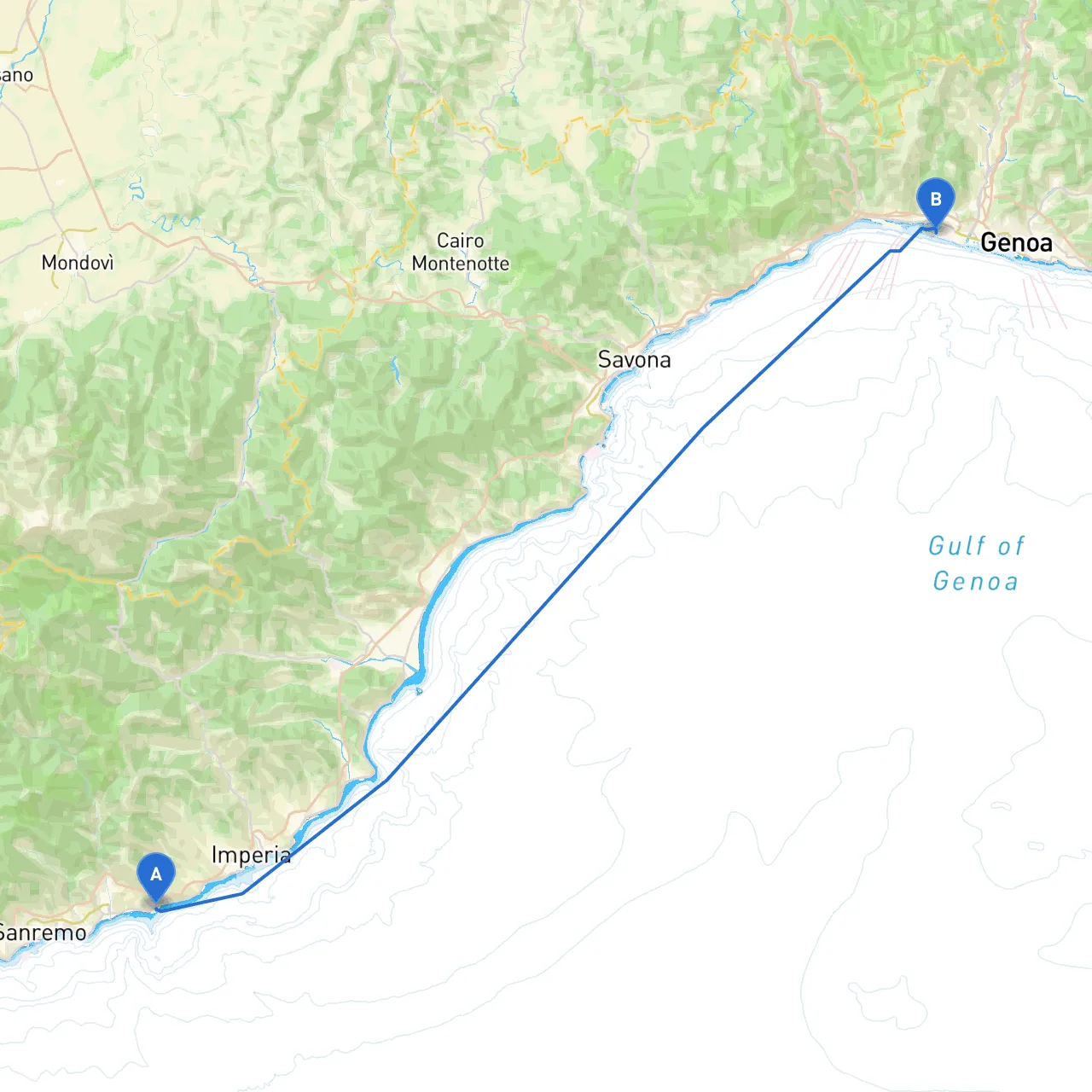 Santo Stefano to Genova