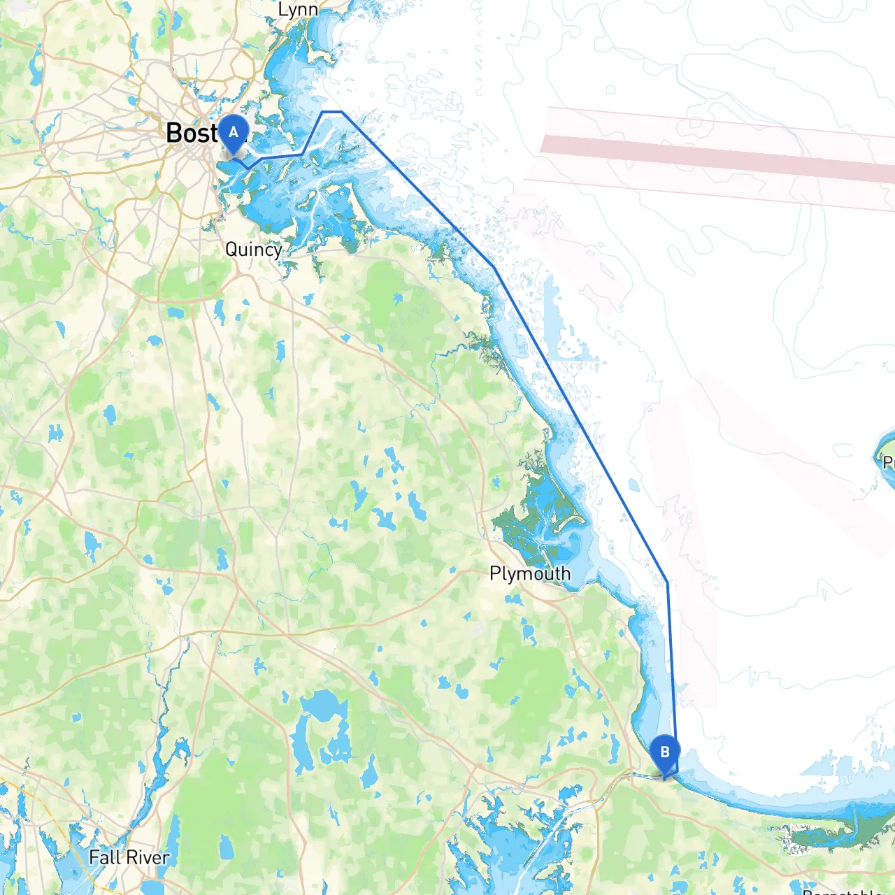 South Boston to Sandwich