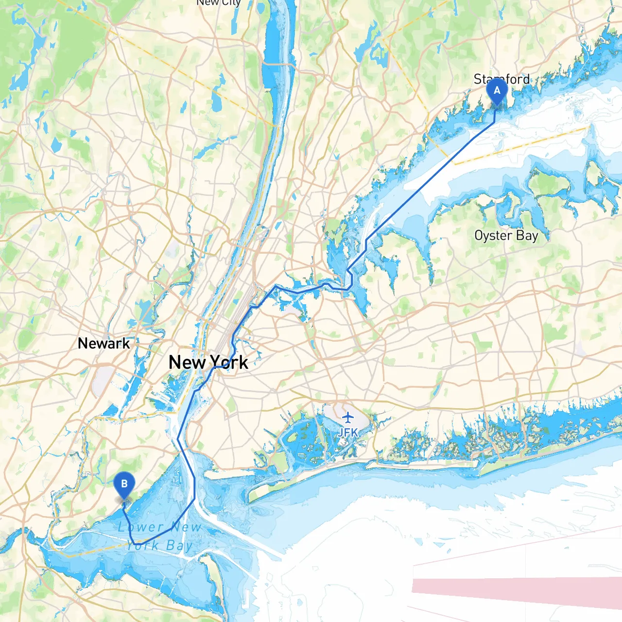 Stamford to Staten Island