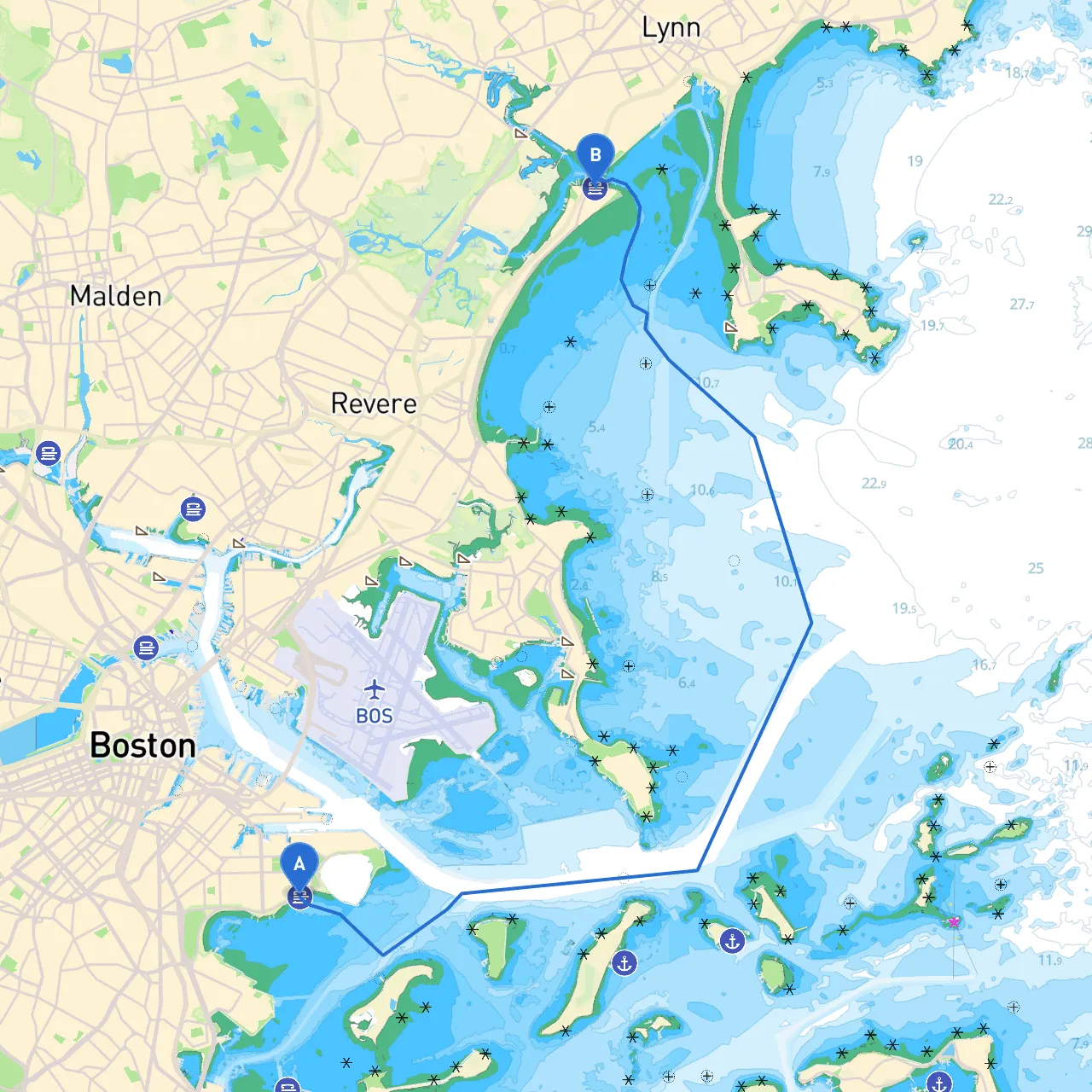 South Boston to Revere