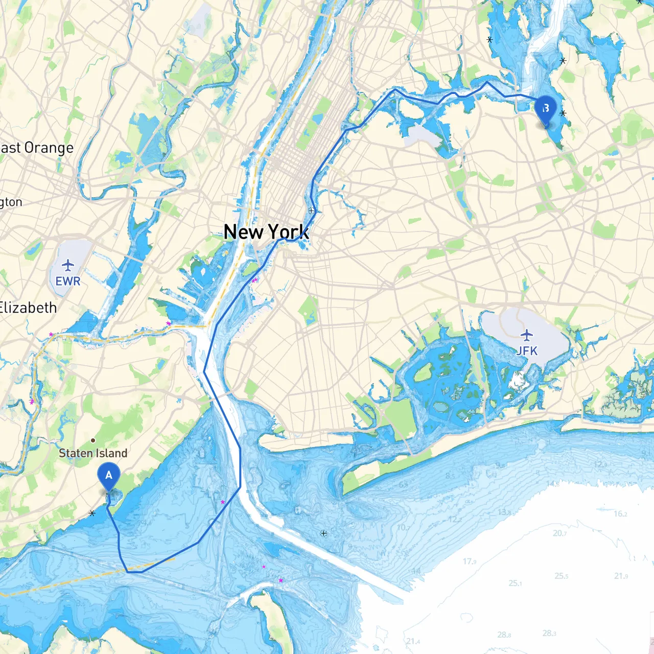 Staten Island to Bayside