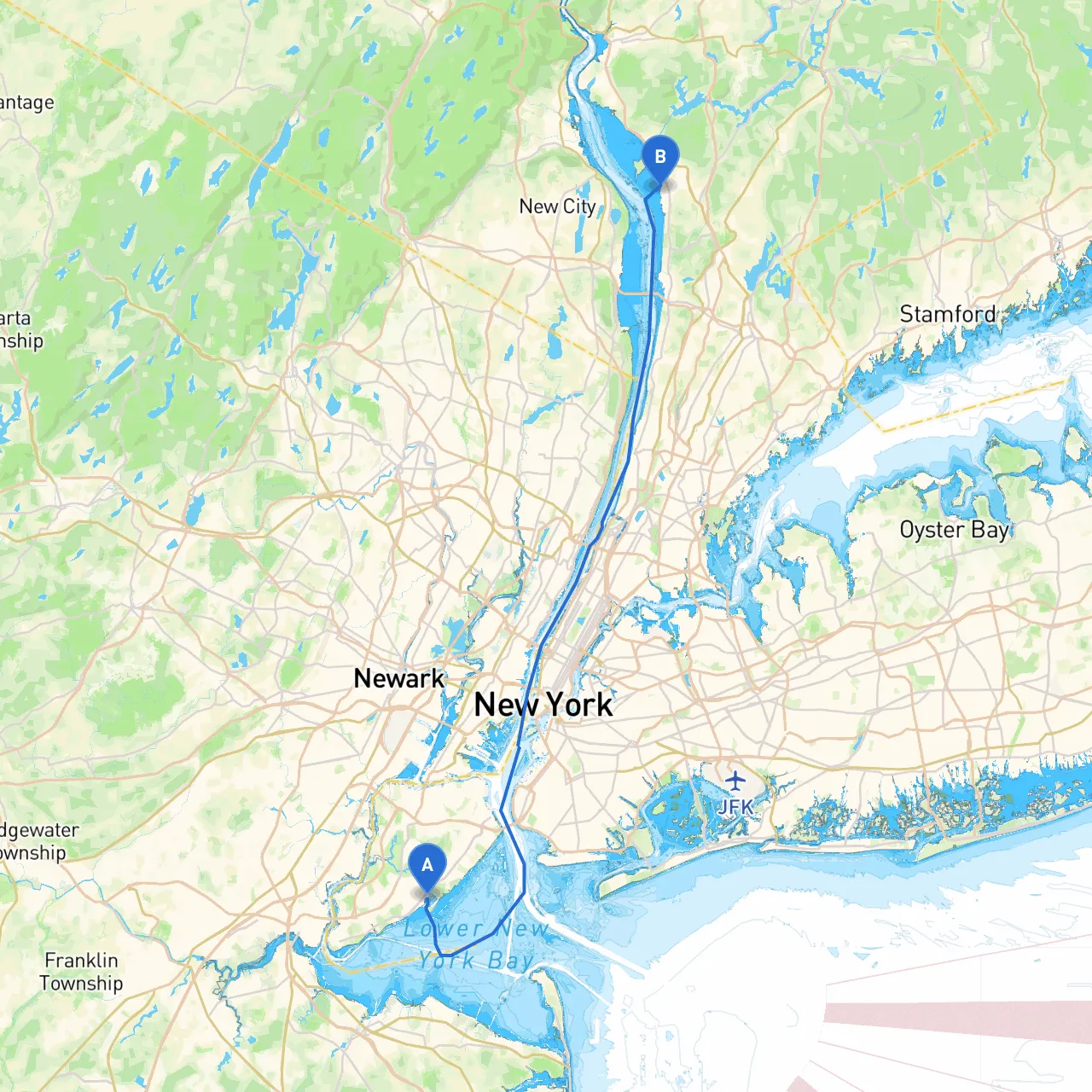 Staten Island to Ossining