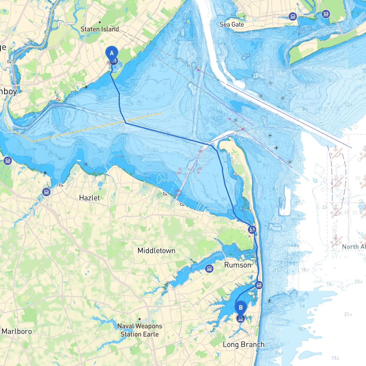 Staten Island to Long Branch