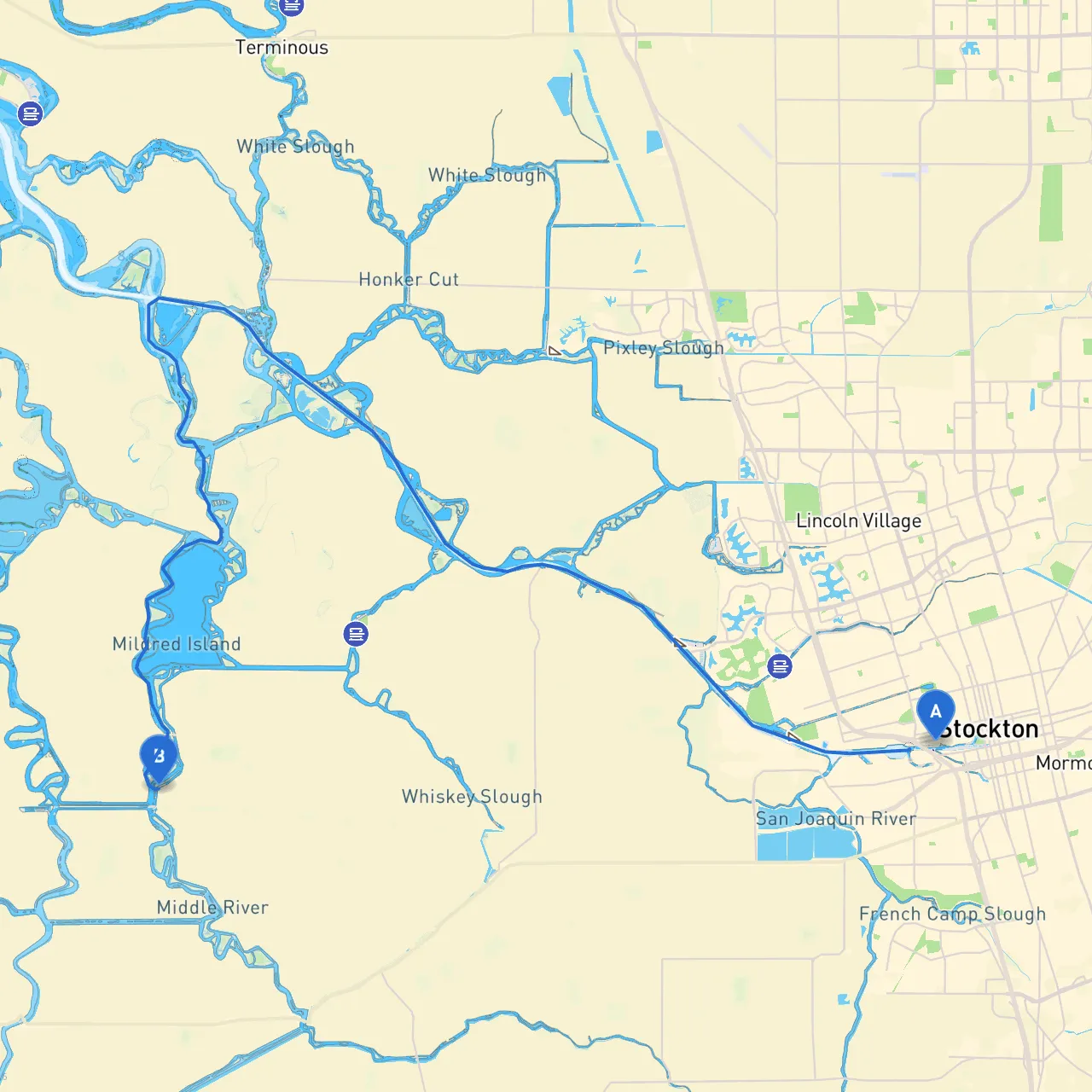 Stockton to Stockton