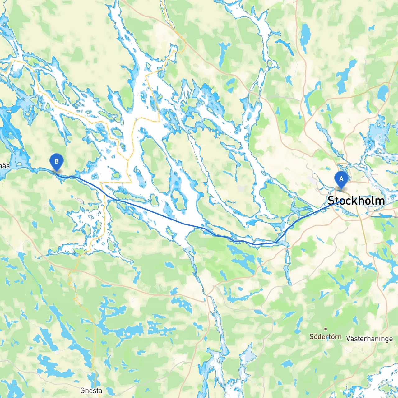 Stockholm to Stallarholmen