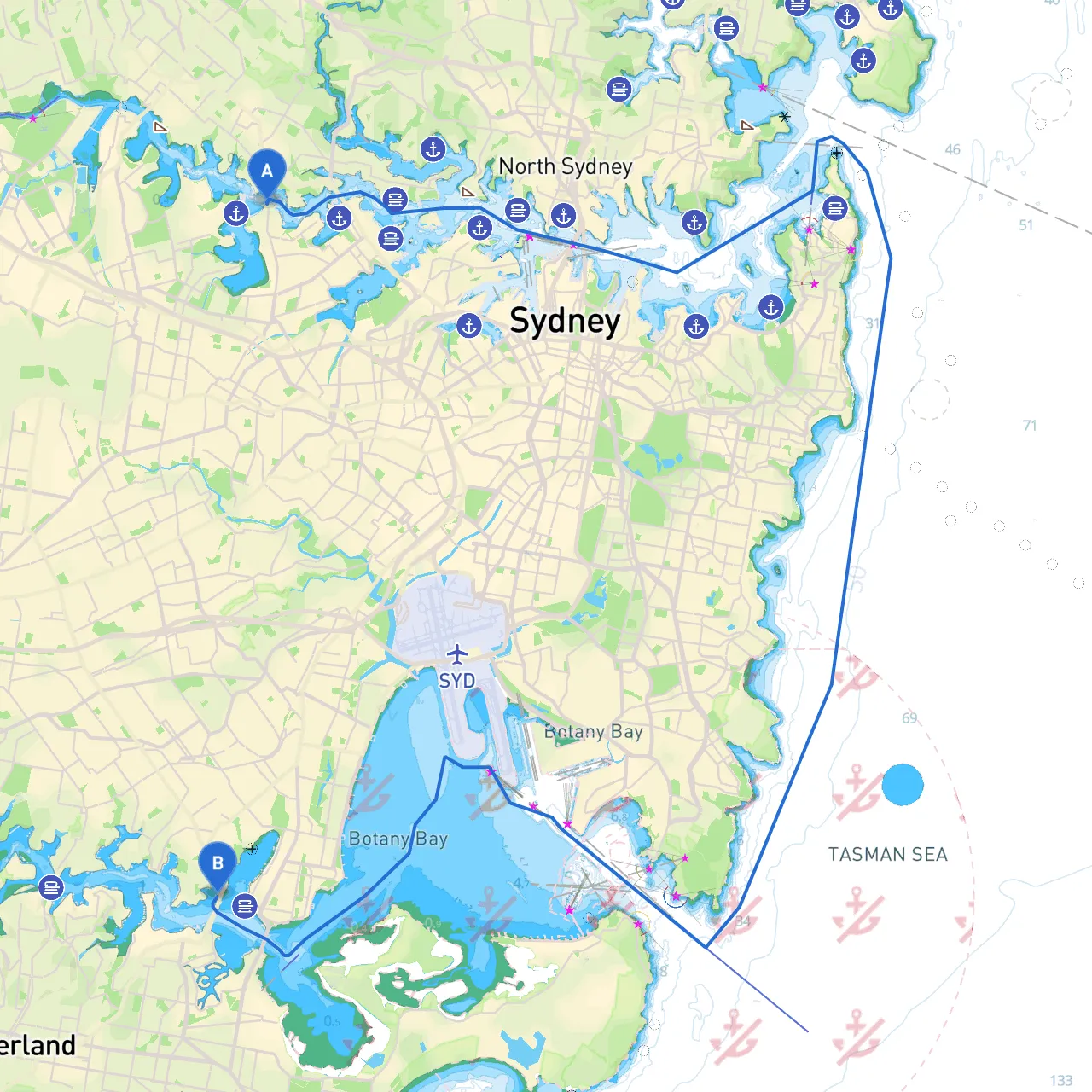 Sydney to Blakehurst