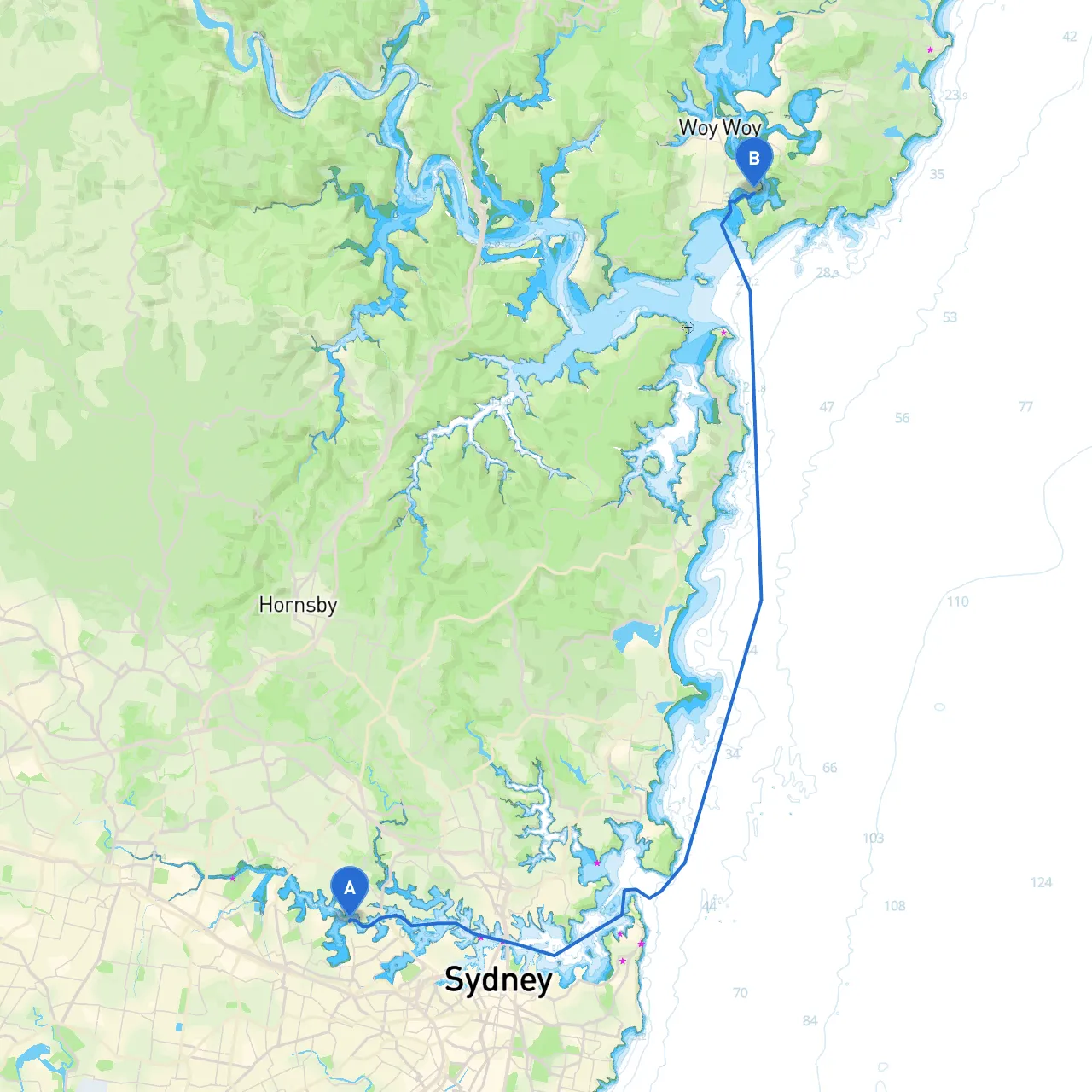 Sydney to Booker Bay