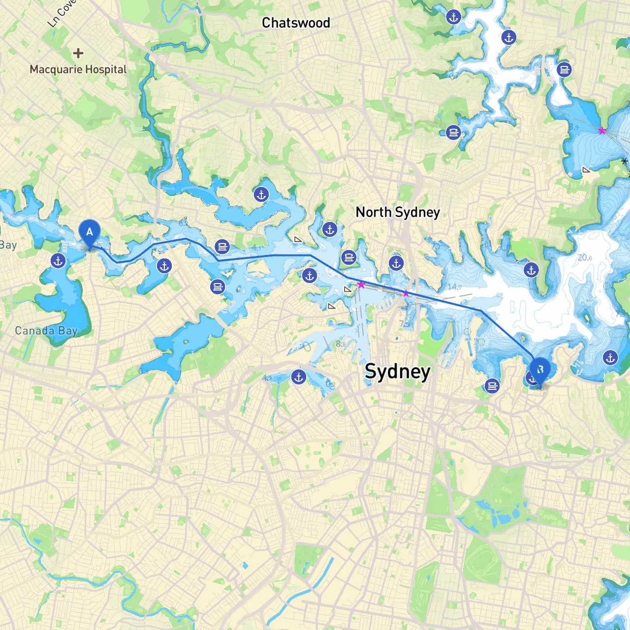 Sydney to Double Bay