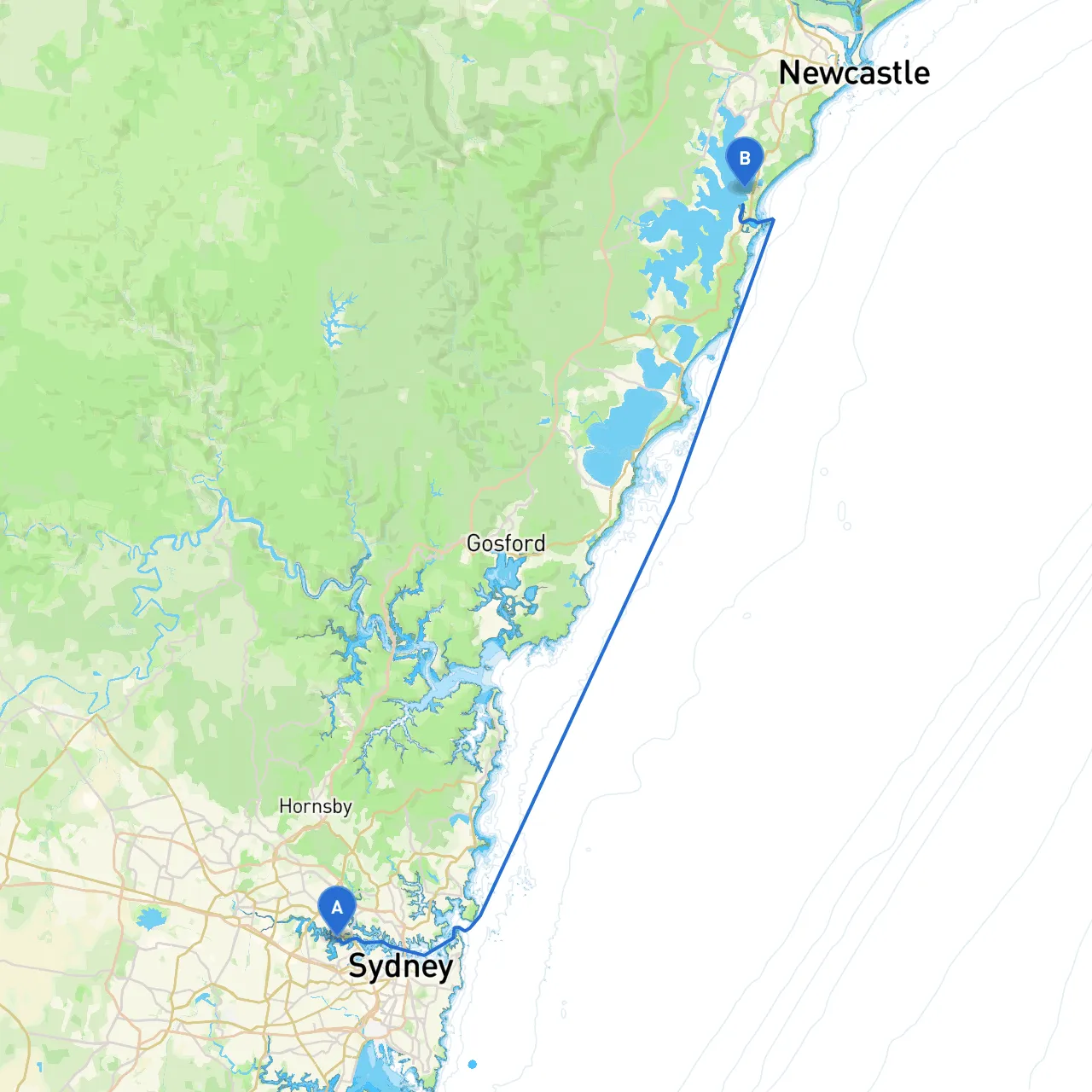 Sydney to Marks Point