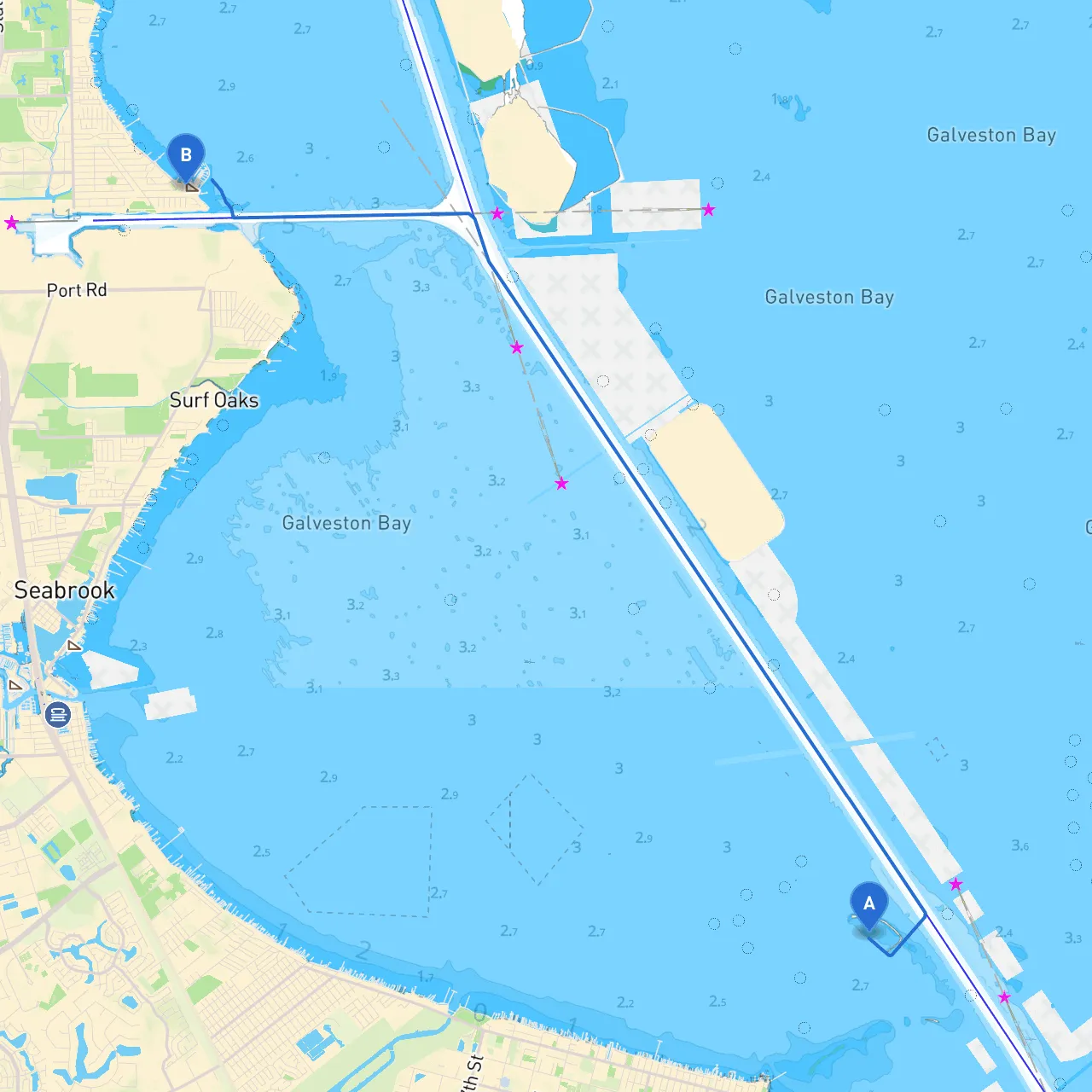 Texas City to Shoreacres