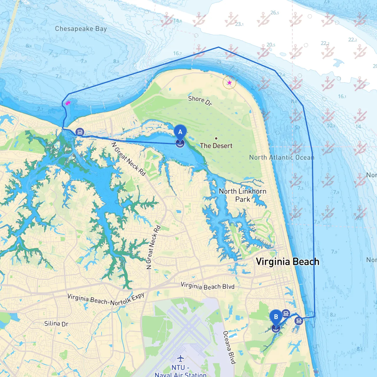 Virginia Beach to Virginia Beach