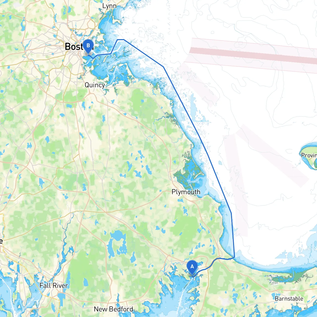 Wareham to South Boston