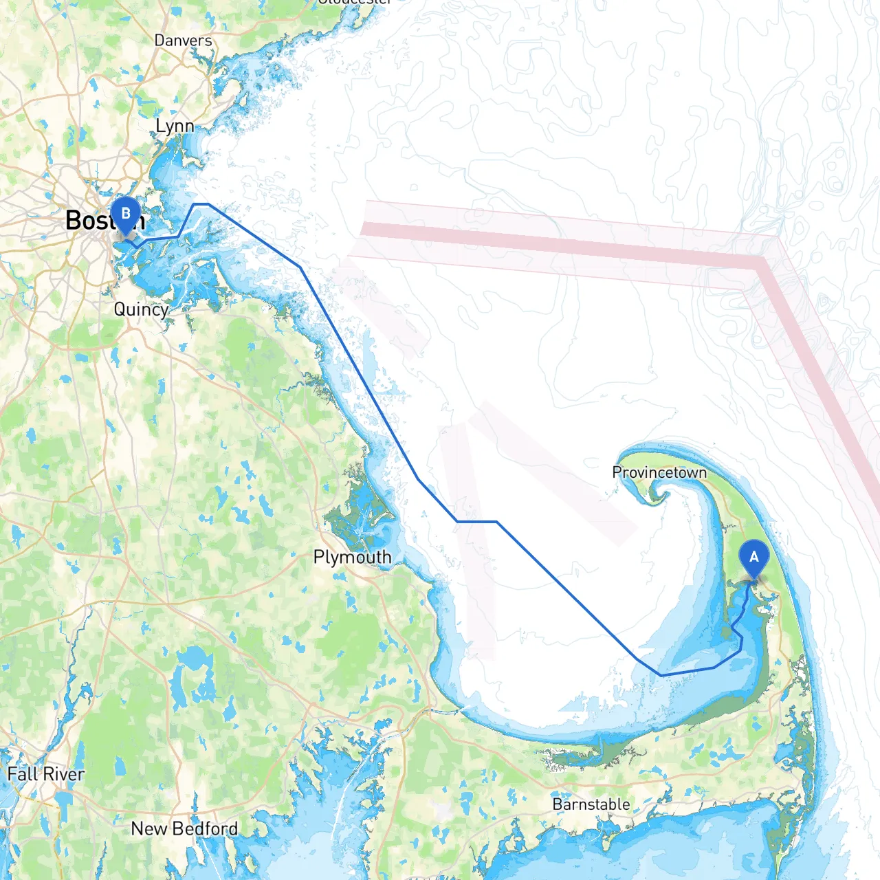 Wellfleet to South Boston