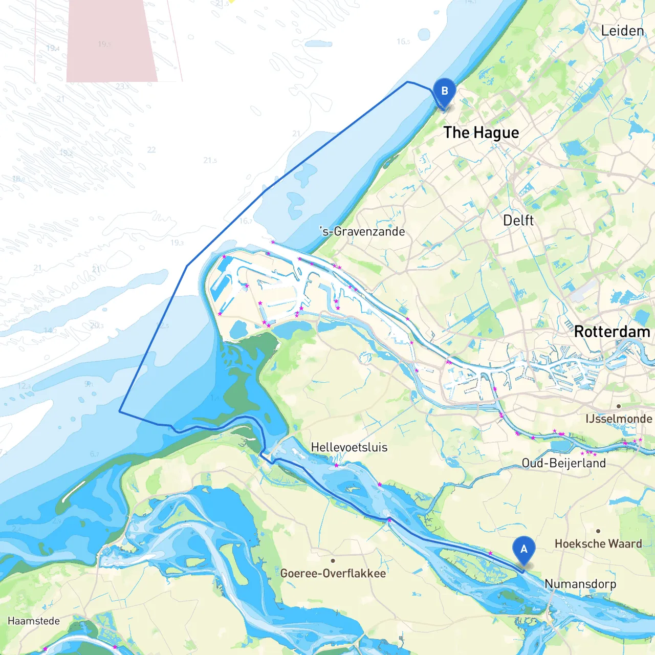 Zuid Beijerland to Den Haag