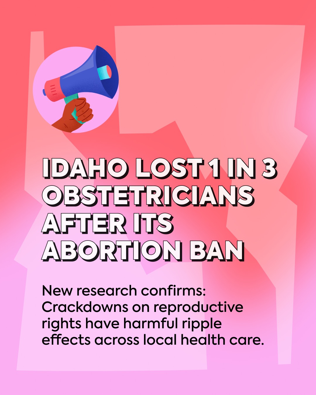 Idaho lost 1 in 3 obstetricians after its abortion ban. New @jamanetwork research confirms: crackdowns on repro rights have harmful ripple effects across all of your local healthcare networks.