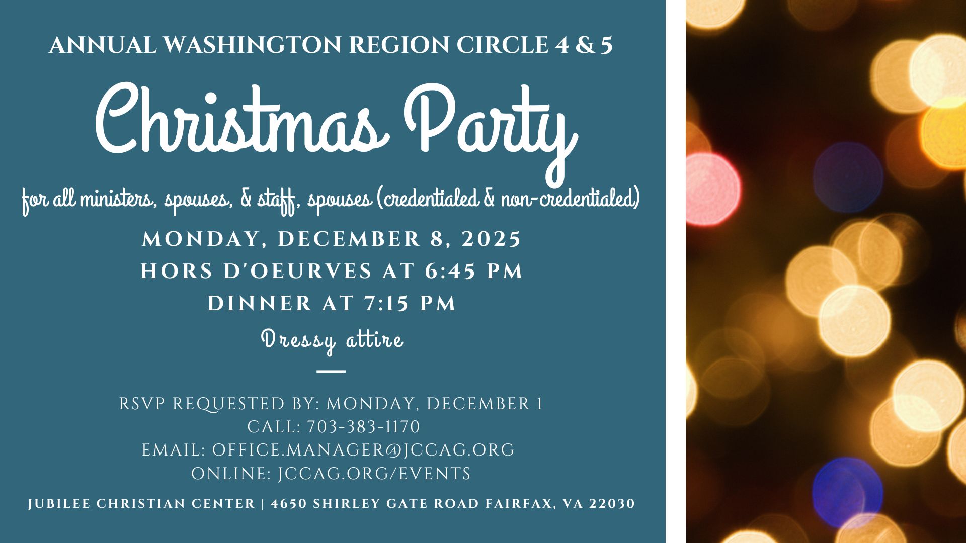 Annual Washington Regional Circles 4 & 5 Christmas Party