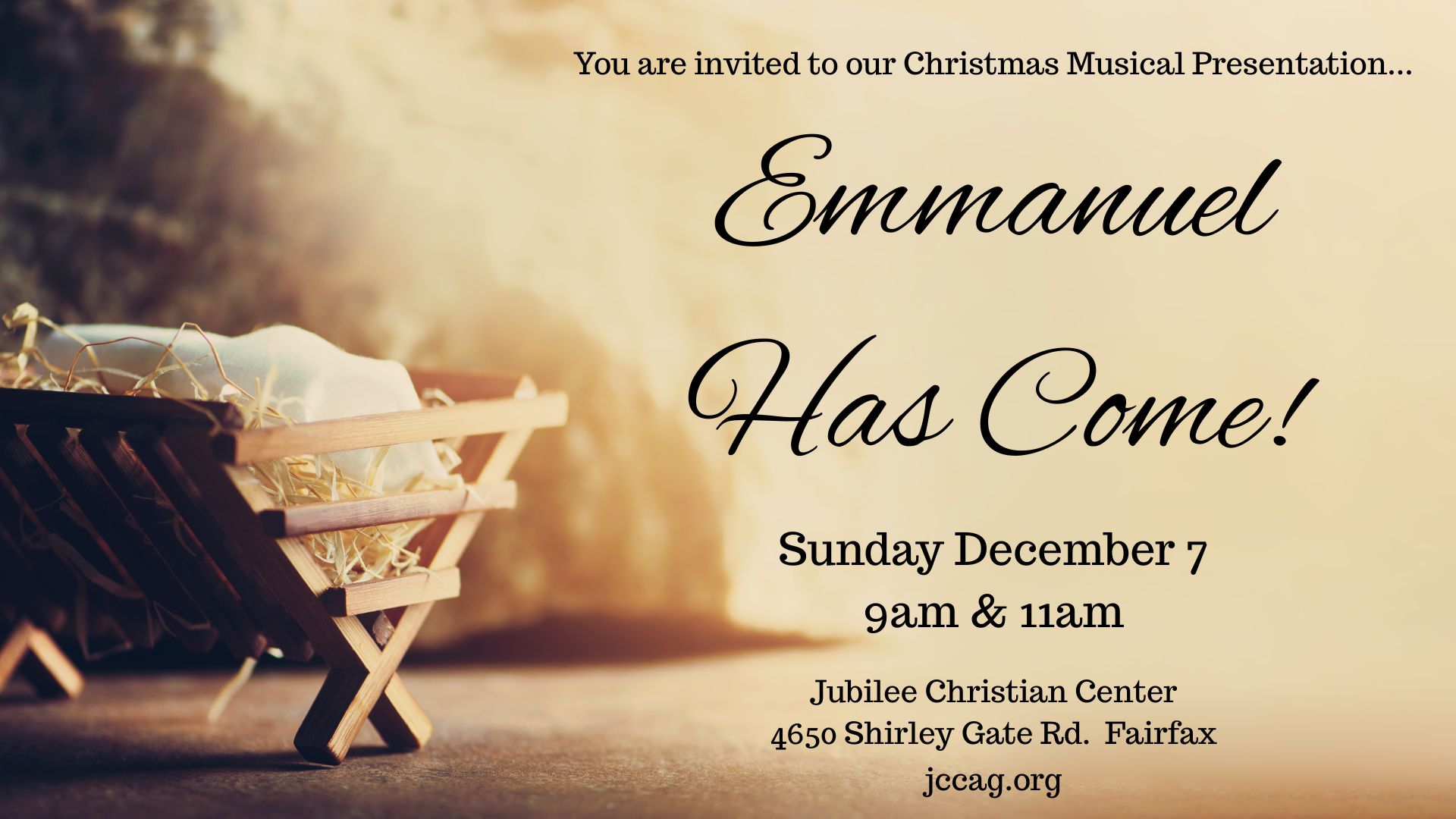 "Emmanuel Has Come" Christmas Musical Program