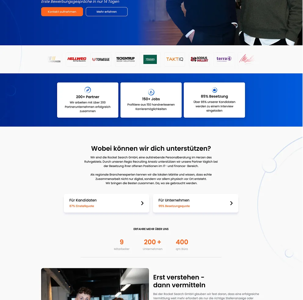 Rocket Search Webflow Webdesign