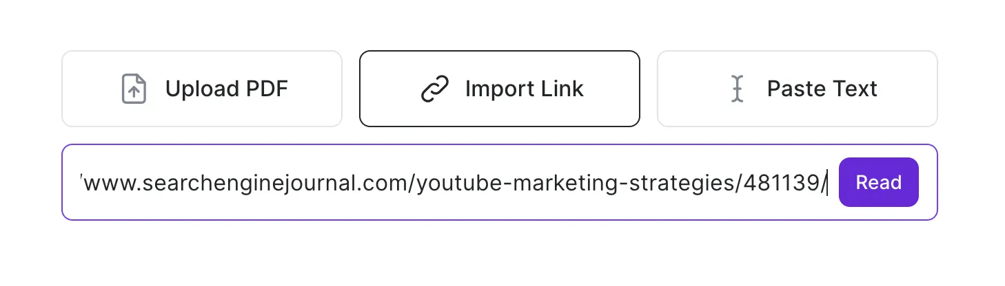 Wordtune summarizes for you when you paste a link to a report and then click Read.