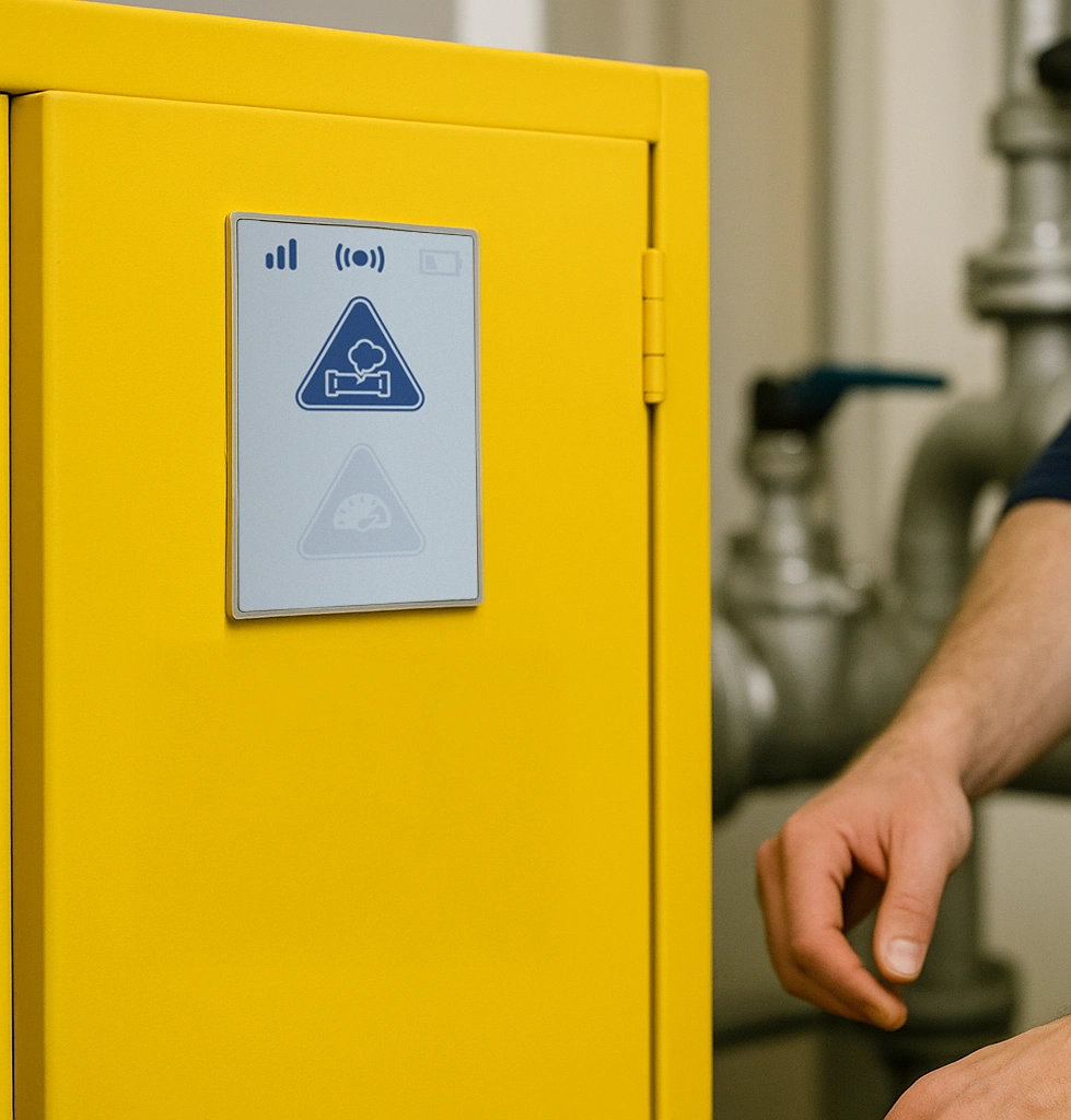 Ynvisible’s ultra-low-power, flexible e-paper displays bring real-time visibility to chemical and hazardous material monitoring.