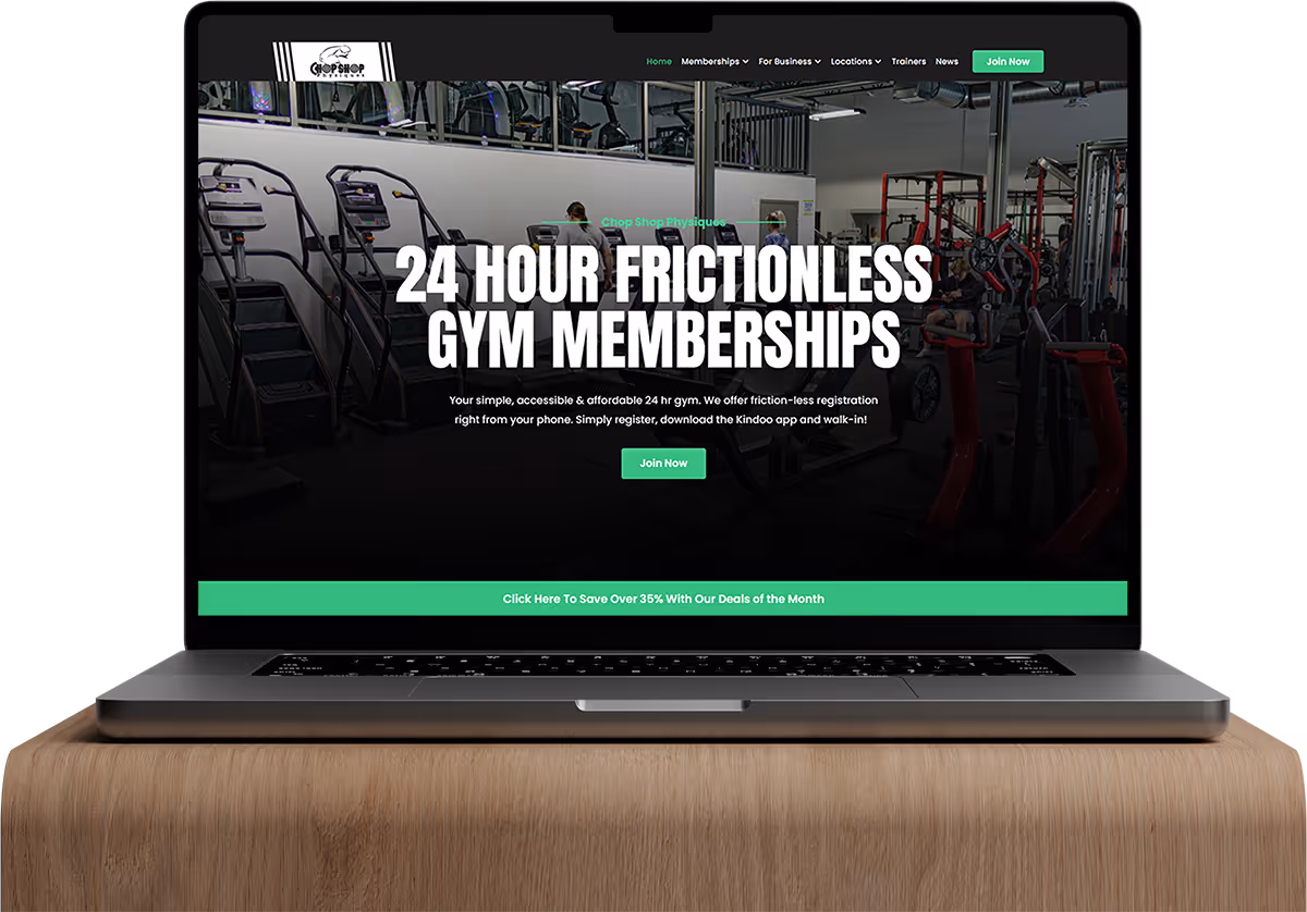 Gym Website After Redesign