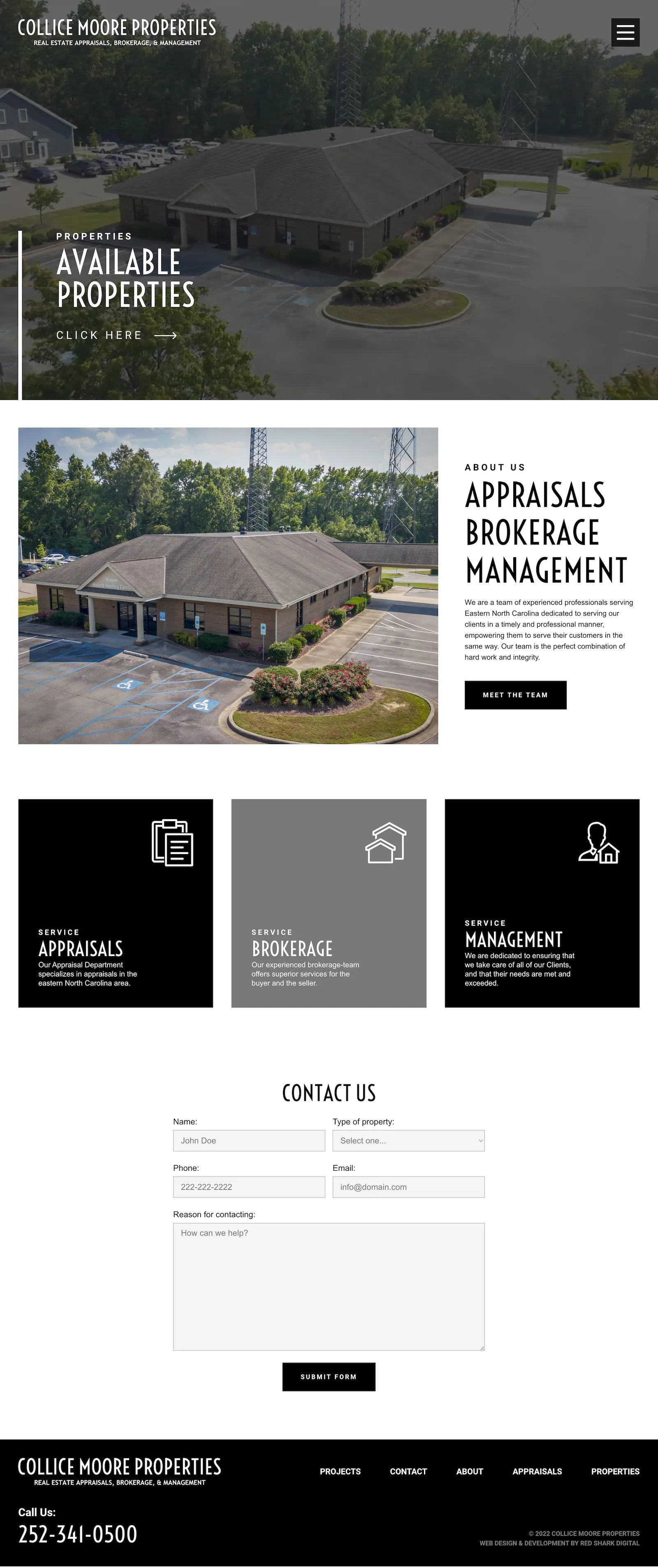 Real Estate Webflow Website | Red Shark Digital