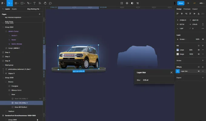 Red Shark Digital | How to Mask in Figma with Soft Glow: Step Three