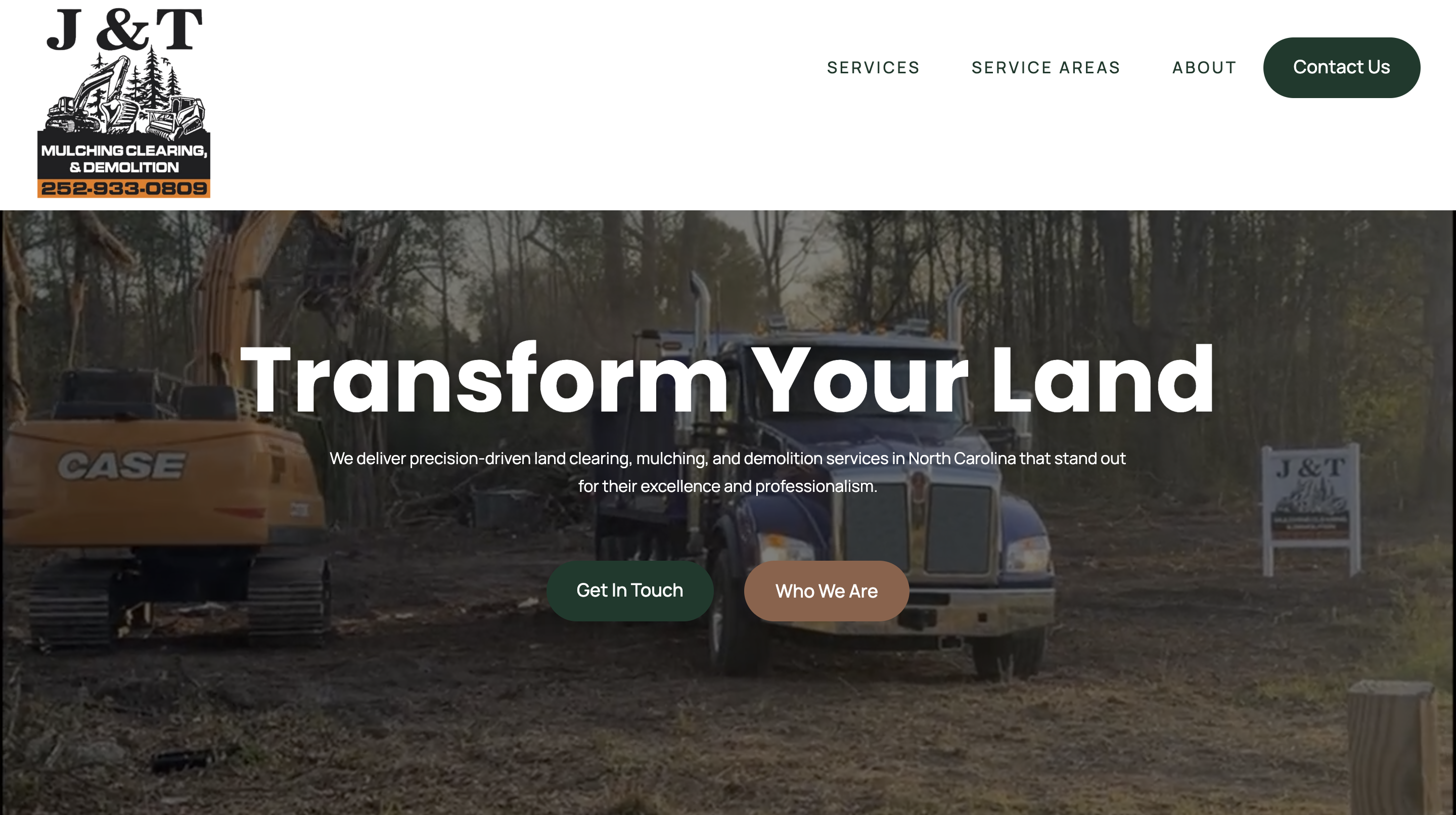 land clearing Greenville NC