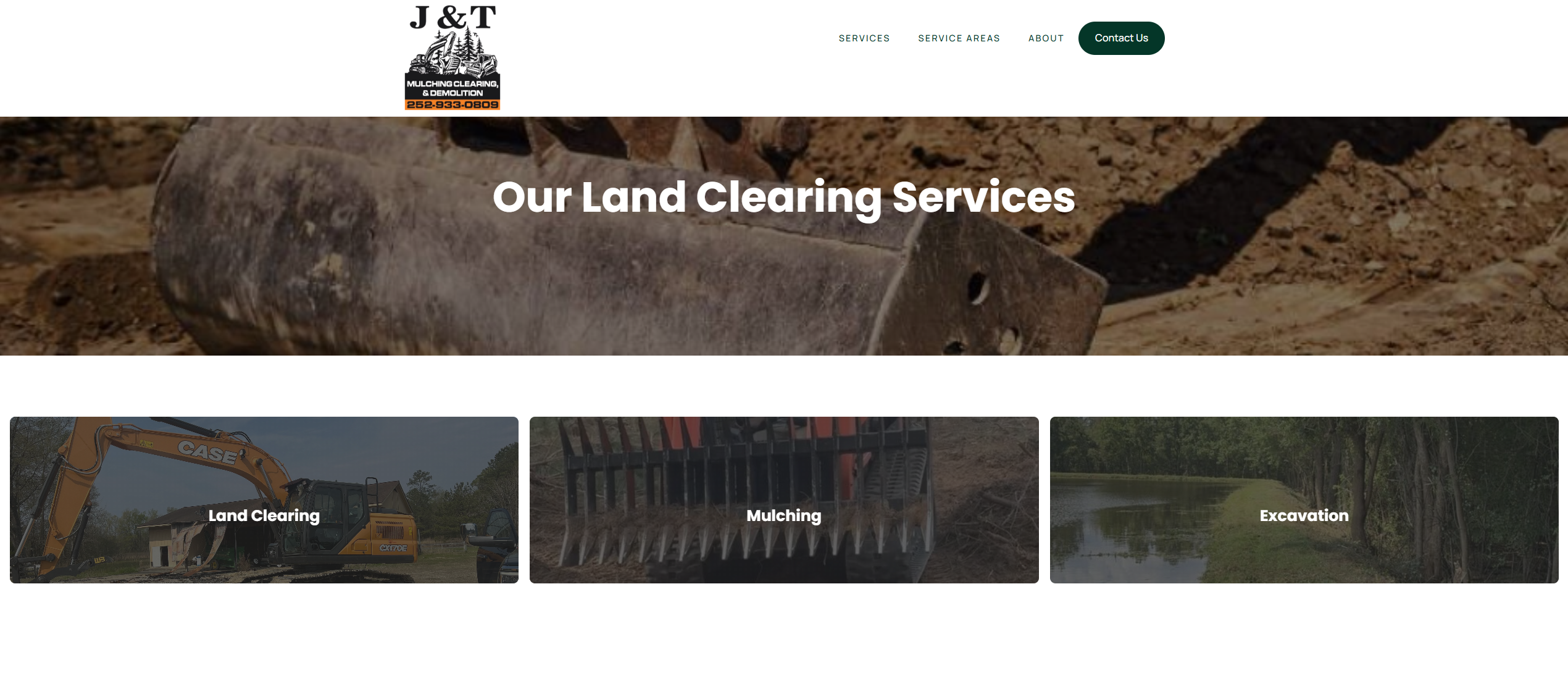 land clearing Greenville NC