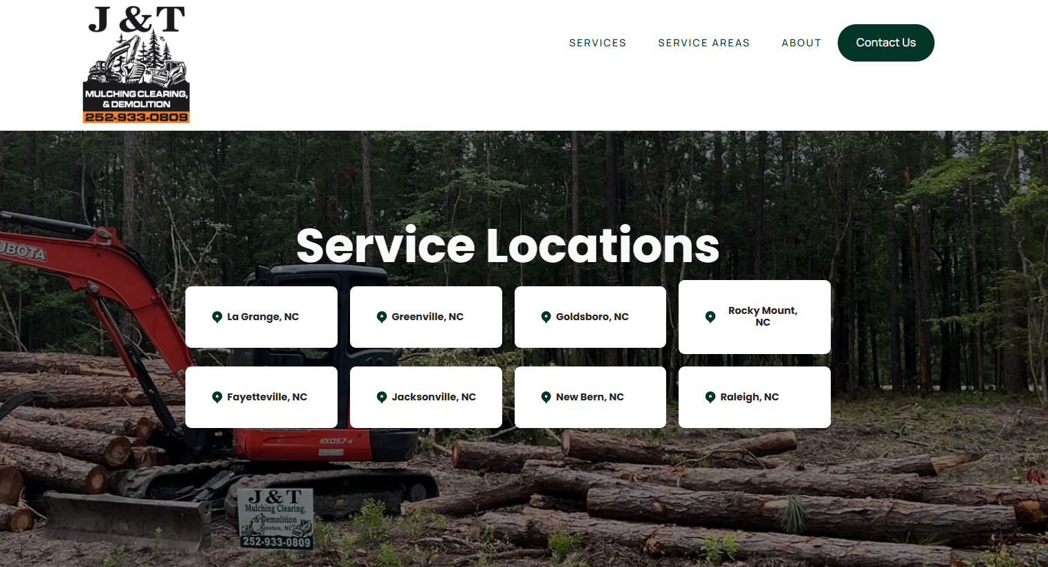 land clearing Greenville NC