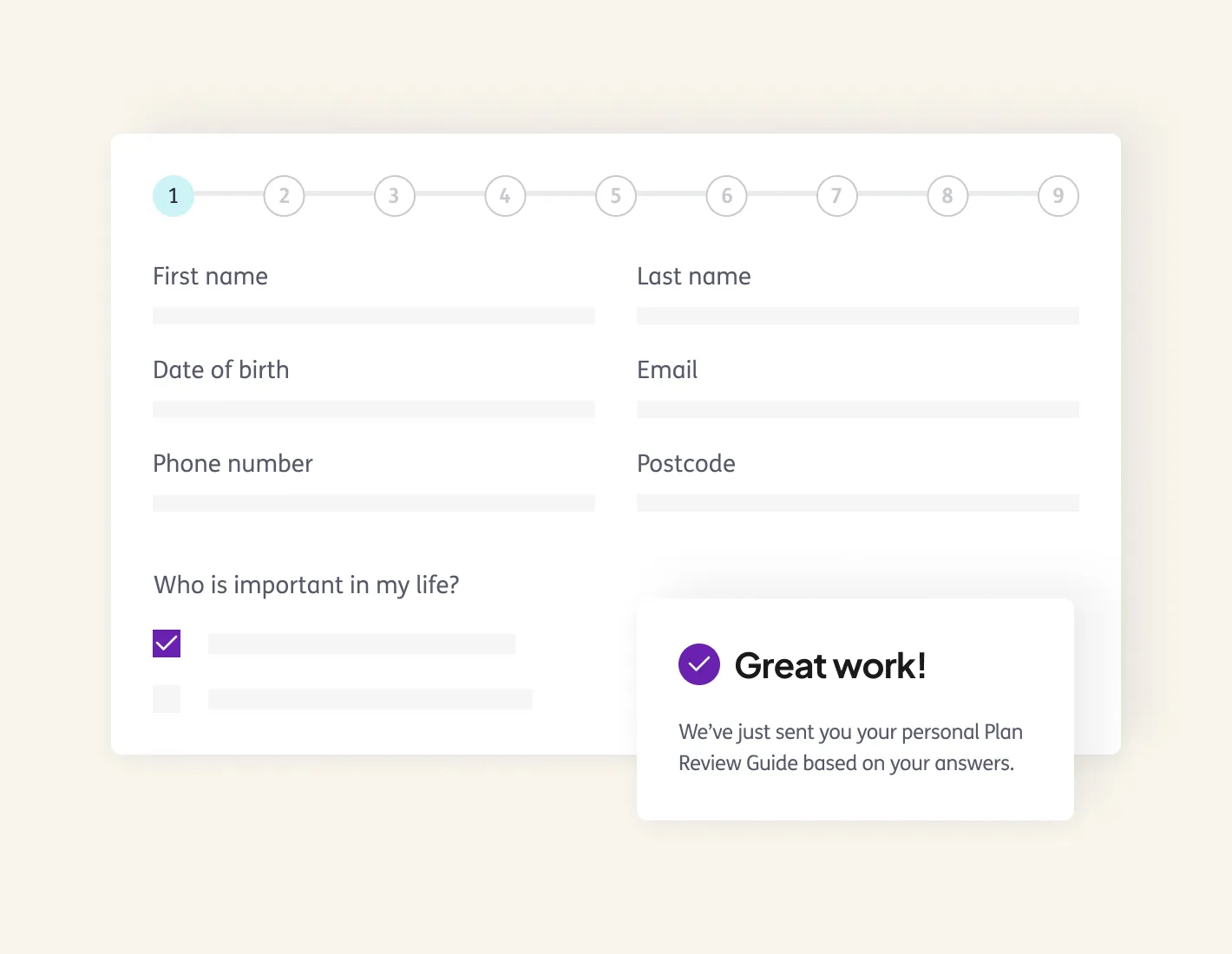 A screenshot of a checkout form with a phone number.