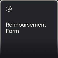 Reimbursement form
