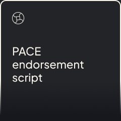 PACE endorsement script