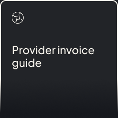 Provider invoice guide
