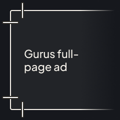 Full-page ad - Gurus