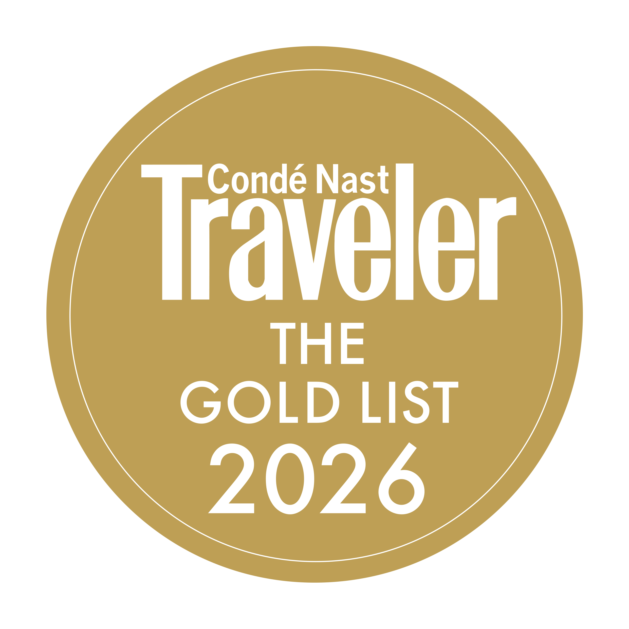 Condé Nast Traveler Gold List 2026