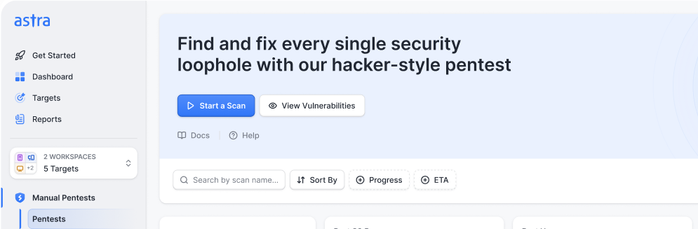 Astra's Pentest for SaaS - Pentest Certificate