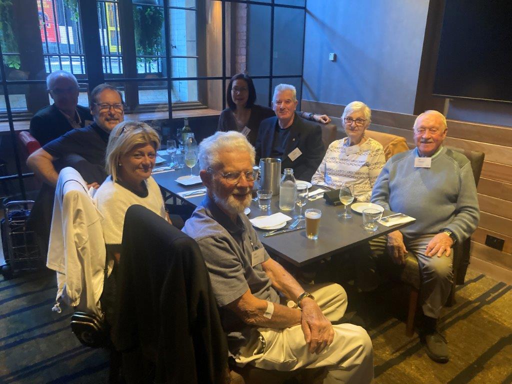 Two ANZ Retired Officers Club Victoria Members smiling at camera