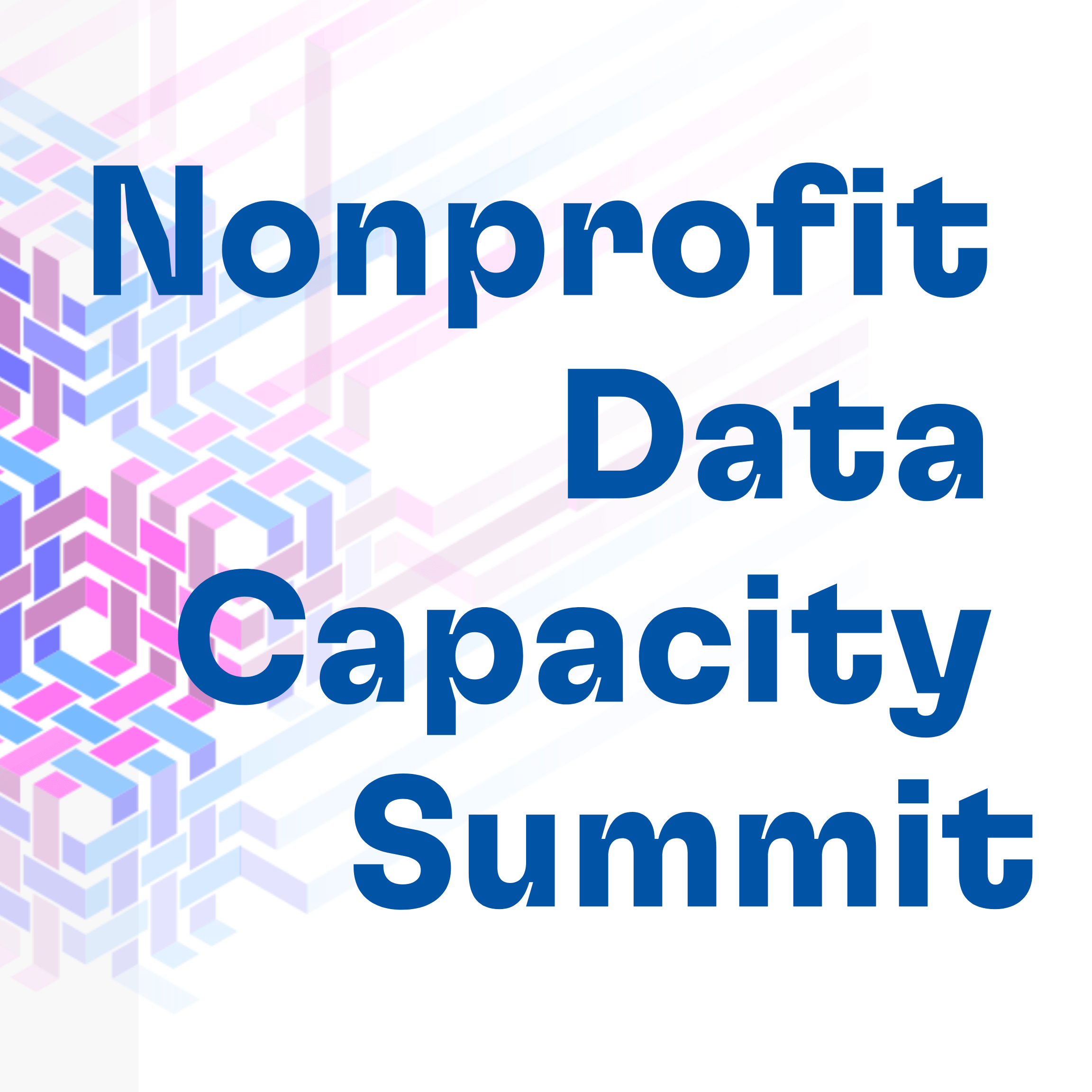 Graphic with text "Nonprofit Data Capacity Summit"
