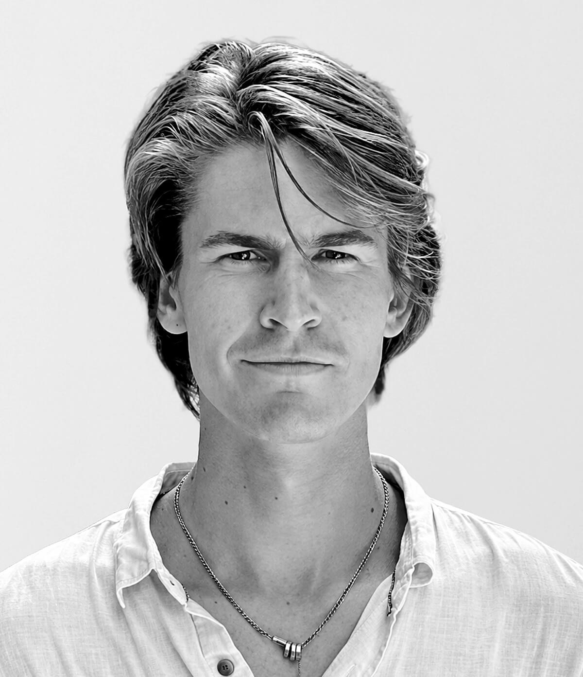 Black and white headshot of Eamon Stocker