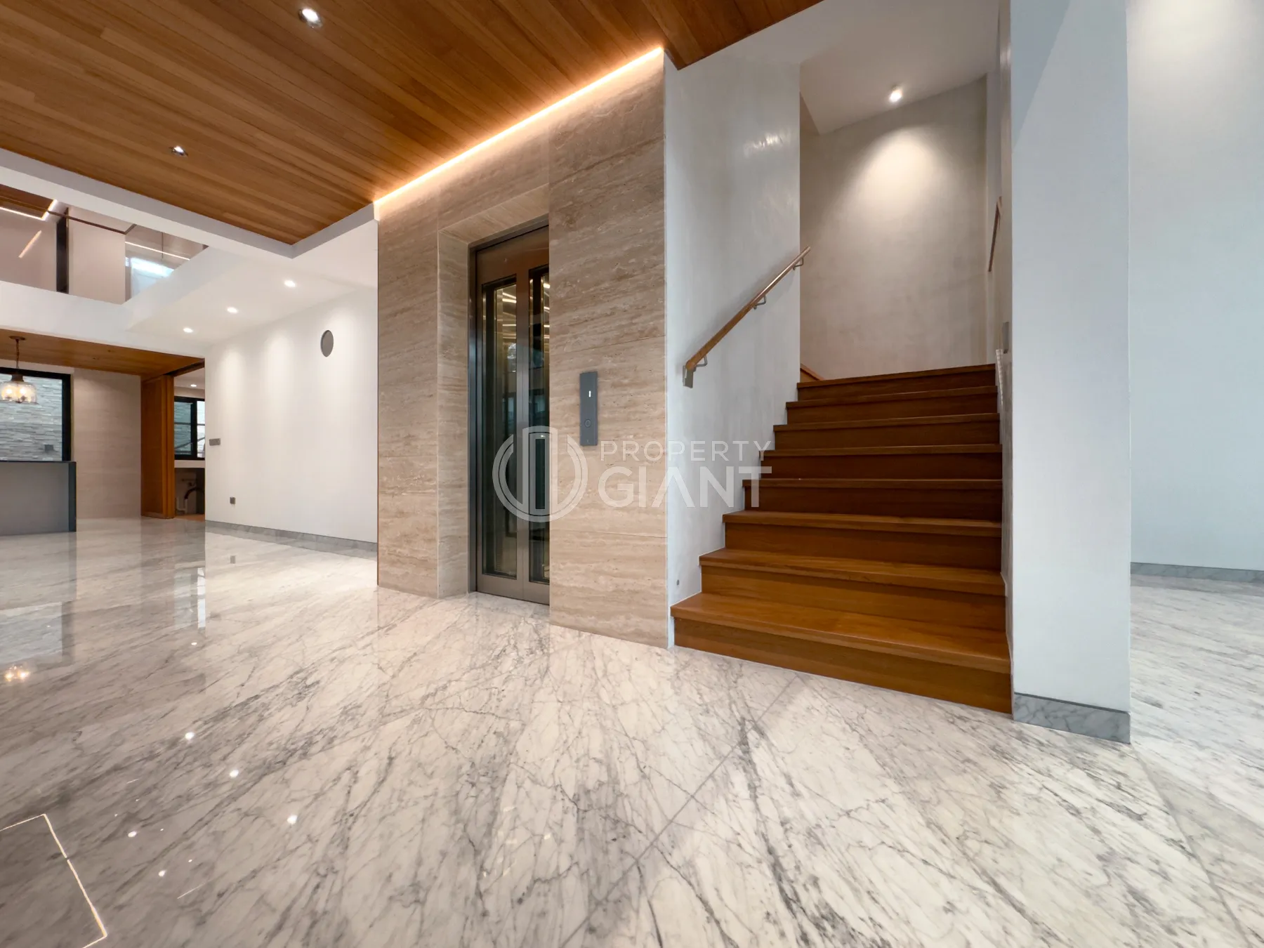 Living Room and Home Lift/ Staircase