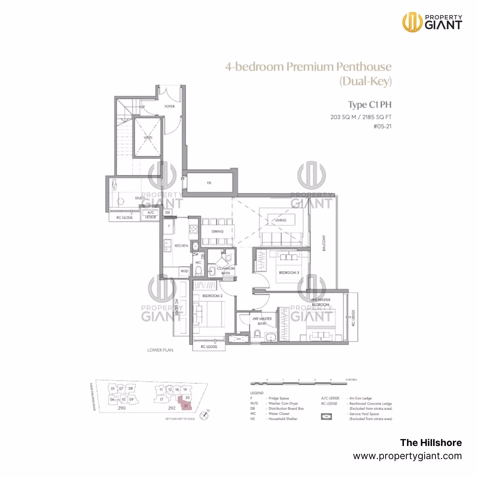 4 bedroom premium penthouse-dual key