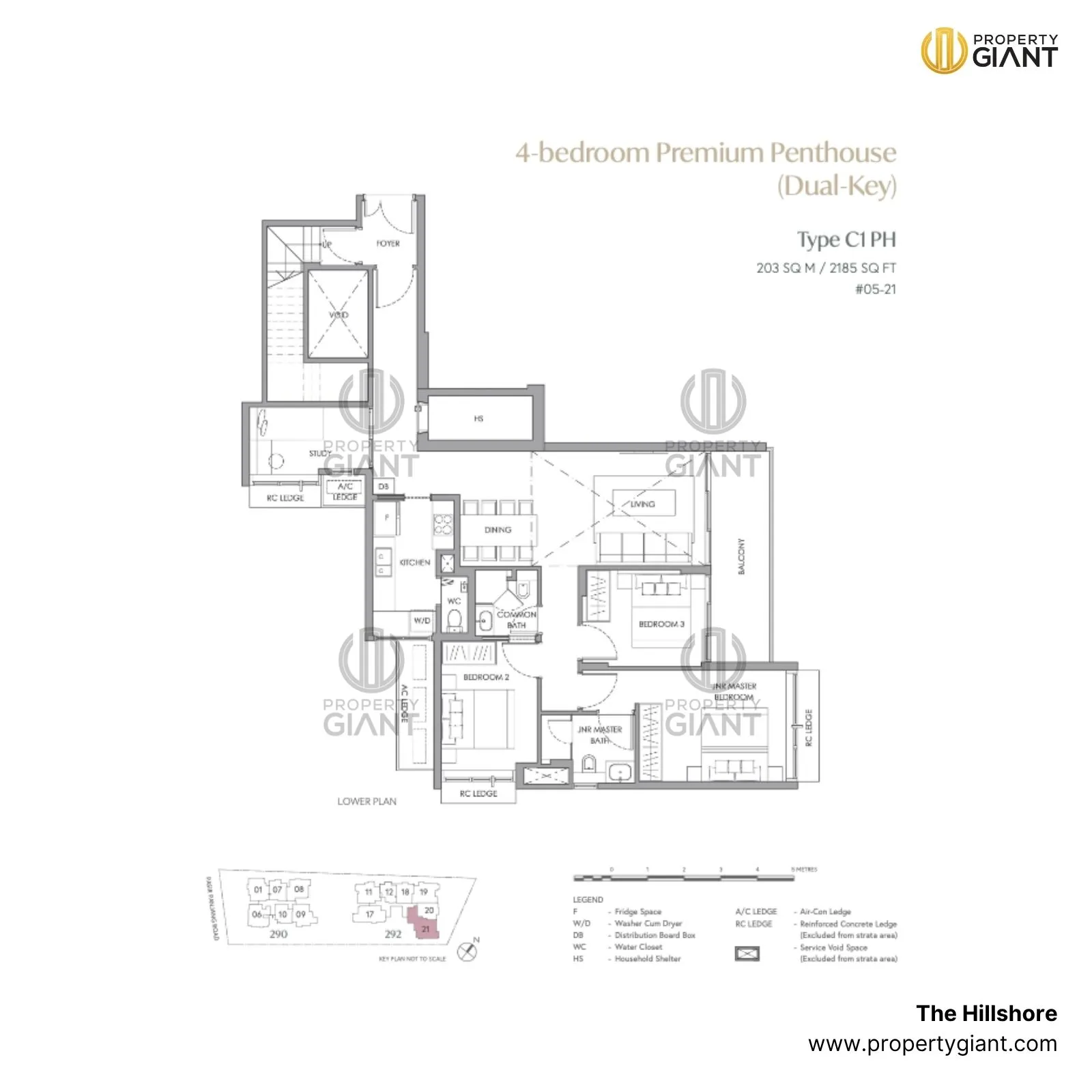 4 bedroom premium penthouse-dual key