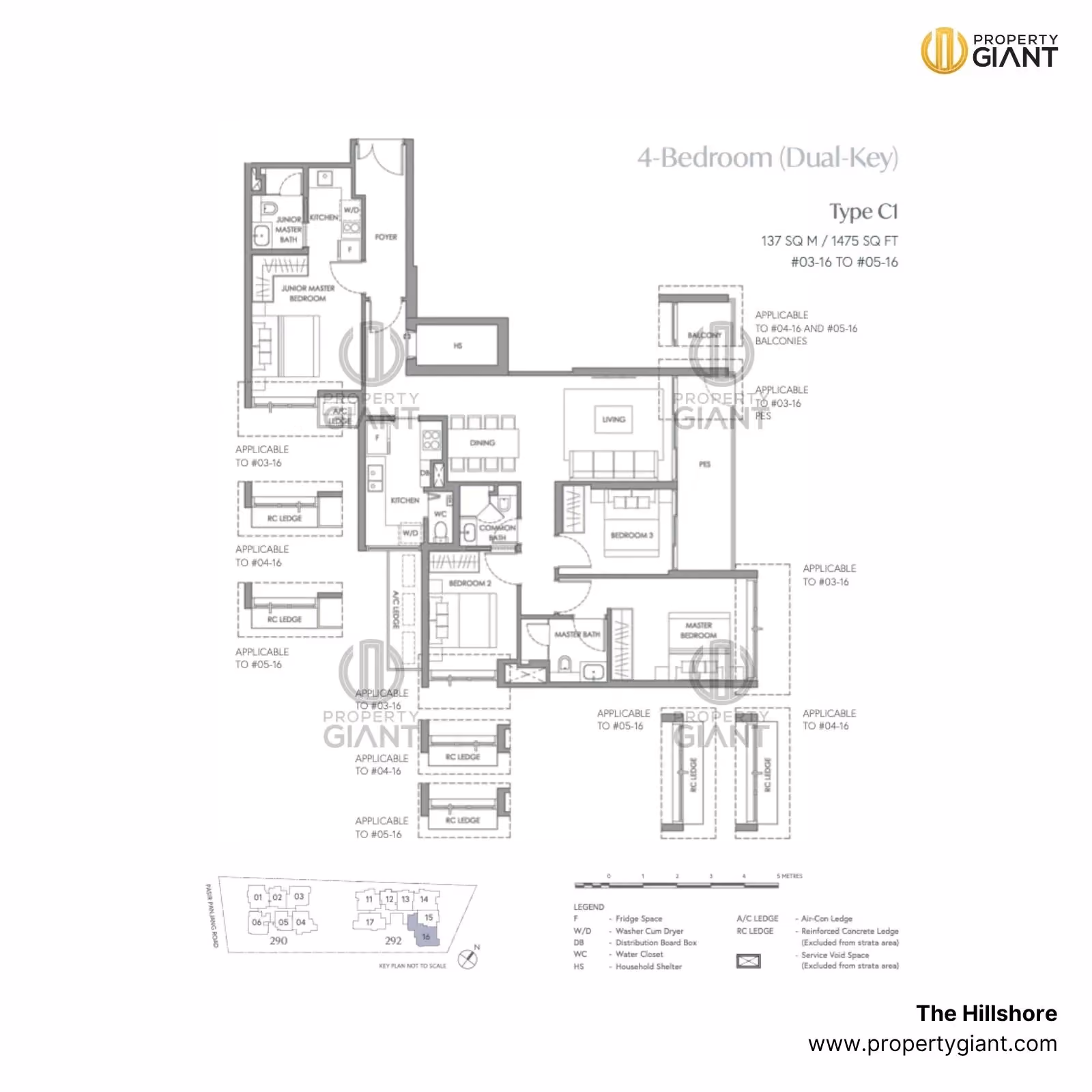  4 bedroom dual key